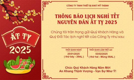  Thông báo lịch nghỉ tết nguyên đán Ất Tỵ 2025